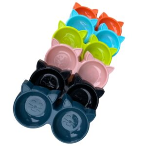 cat face double bowl